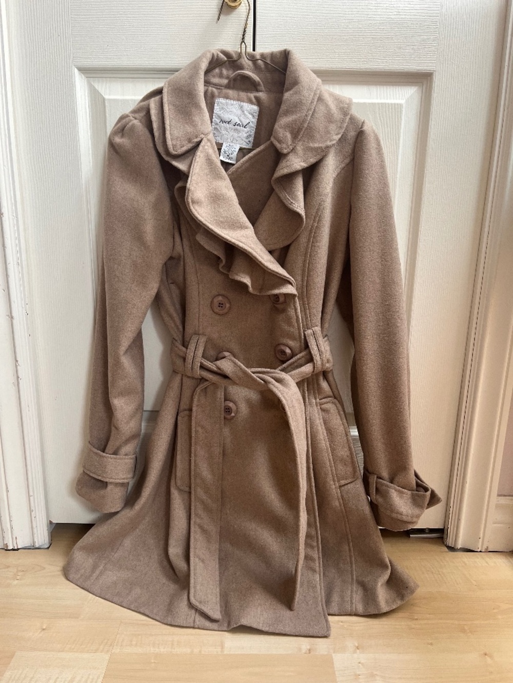 Wet Seal Beige Wool Coat